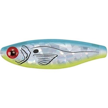 Mirrolure Series Iii Catch 5 Suspending Twitchbait, 3 12, 34 Oz, Blue BackChartreuse BellySilver S25MR-CHBL